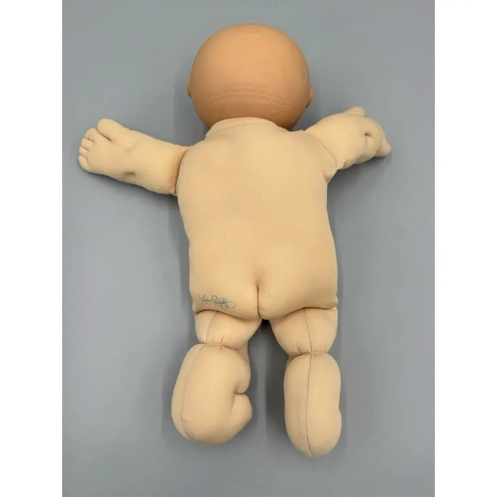 Vintage Cabbage Patch Kids Doll Bald Blue Eyes Flaws No Tag READ DESCRIPTION